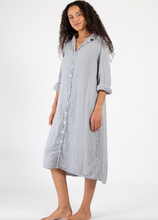Load image into Gallery viewer, CP Shades Double Cotton Gauze Maxi Dress in Black and White Check