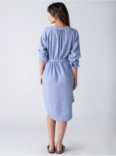 Load image into Gallery viewer, Margaret O&#39;Leary Gauze Shirt Dress in Iris