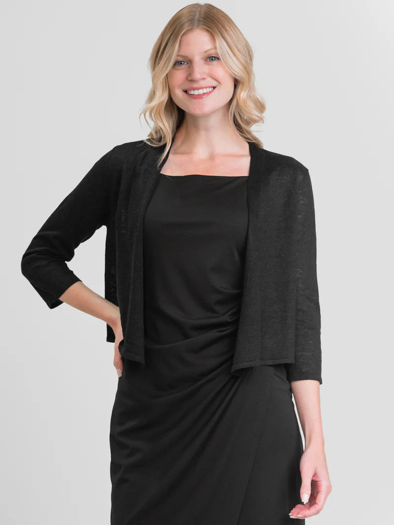 Margaret O'Leary Linen Ballet Wrap in Black