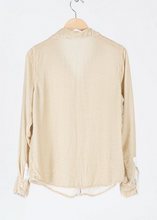 Load image into Gallery viewer, CP Shades Romy Velvet Shirt in Sand