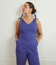 Load image into Gallery viewer, Loup Slate Tie Strap Coveralls in Violet
