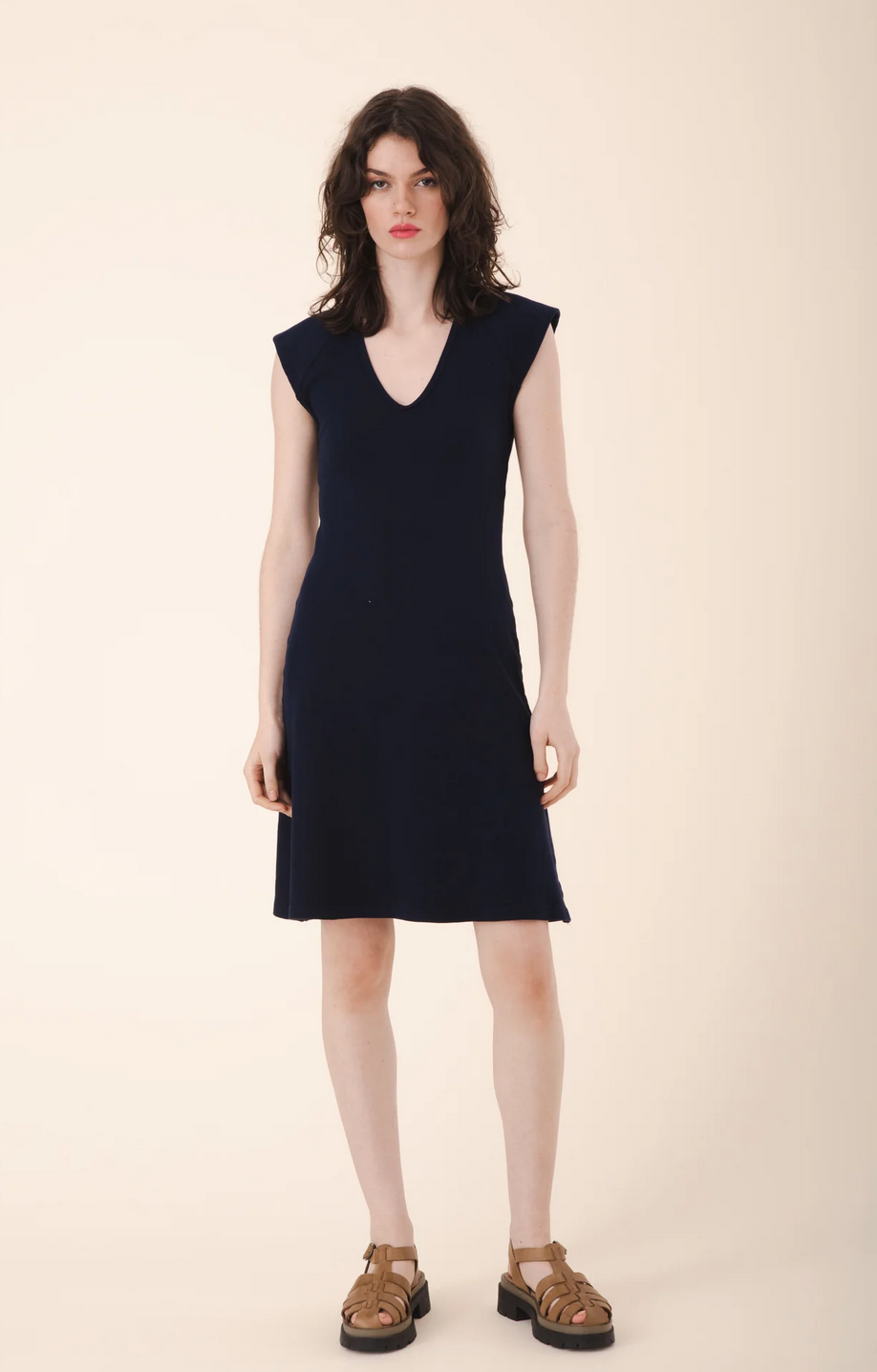 Prairie Underground Strong Shoulder Dress in Midnight