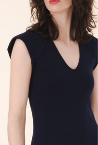 Prairie Underground Strong Shoulder Dress in Midnight