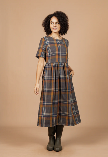 Bridge and Burn Perry Dress in Twighlight Plaid