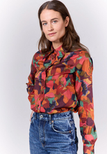 Load image into Gallery viewer, 0039 Italy Mirjam Colorful Cotton Blouse