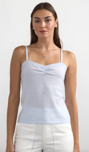 Margaret O'Leary Cashmere-Linen Cami in Ice