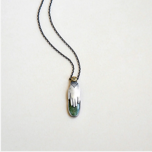 Claire Sommers Buck Hand Milagro Necklace