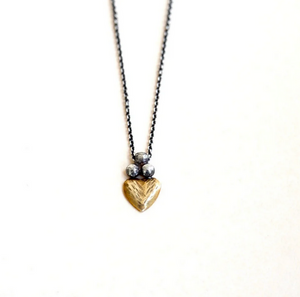 Claire Sommers Buck Sacred Heart Necklace