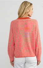 Load image into Gallery viewer, Margaret O&#39;Leary Lolla Pullover in Tomato Stripe