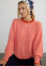 Load image into Gallery viewer, Margaret O&#39;Leary Lolla Pullover in Tomato Stripe