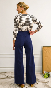 Loup Long Sabrina Wide-Leg Pant in Twilight