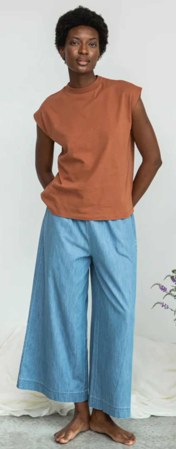 Beaumont Organic Evora-Leigh Cotton Dernim Pant