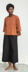 Beaumont Organic Evora Jane Organic Cotton Trousers in Black