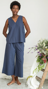 Beaumont Organic Azure Organic Top in Azure