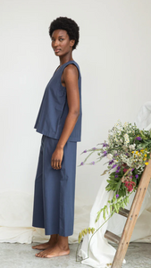 Beaumont Organic Azure Organic Top in Azure