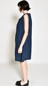 Uzi NYC Noda Dress in Navy