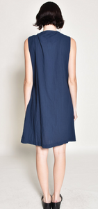 Uzi NYC Noda Dress in Navy