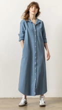 Load image into Gallery viewer, Lilla P Maxi Shirt Dress in River