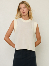 Load image into Gallery viewer, Margaret O&#39;Leary Jeanine Vest in Snow/Oat