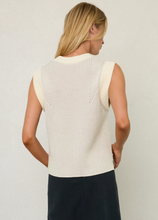Load image into Gallery viewer, Margaret O&#39;Leary Jeanine Vest in Snow/Oat