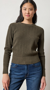 Lilla P Multi Stitch Pullover in Fir