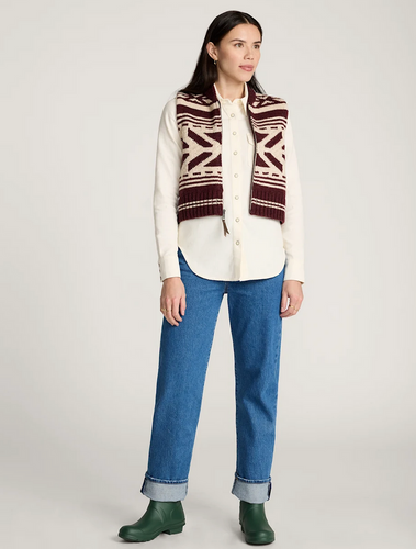Pendleton Graphic Shetland Zip Vest