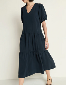 Nation Adele Midi Dress in Navy Night Sky