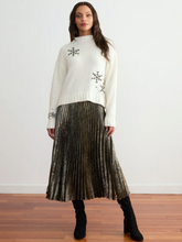 Load image into Gallery viewer, Margaret O&#39;Leary Metallic Pleated Skirt