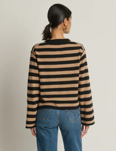 Load image into Gallery viewer, Nation Rosetta Cardigan in Cocoa Stripe