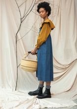 Load image into Gallery viewer, Beaumont Organic Nadina Leigh Cotton Demin Dress in Mid Blue