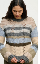 Load image into Gallery viewer, Velvet Rina Alpaca Blend Striped Sweater in Multi Colors
