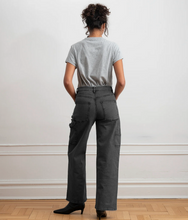 Load image into Gallery viewer, Loup Quinn Wide Leg Utility Jeans in Grey