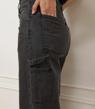 Load image into Gallery viewer, Loup Quinn Wide Leg Utility Jeans in Grey