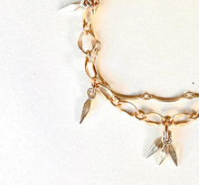 Load image into Gallery viewer, Robin Haley Paperclip Spike Chained Bracelet