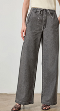 Load image into Gallery viewer, Lilla P Denim Straight Leg Drawstring Pant in Grey