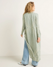 Load image into Gallery viewer, Pendleton Long Open Duster Cardigan in Sage