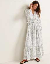 Load image into Gallery viewer, Pendleton Athena Long Maxi Dress in Blue Laurel Grove