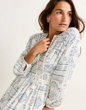 Load image into Gallery viewer, Pendleton Athena Long Maxi Dress in Blue Laurel Grove