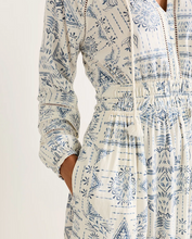 Load image into Gallery viewer, Pendleton Athena Long Maxi Dress in Blue Laurel Grove