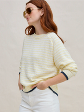 Load image into Gallery viewer, Margaret O'Leary Lola Stripe Pullover in Butter Stripe