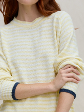 Load image into Gallery viewer, Margaret O'Leary Lola Stripe Pullover in Butter Stripe