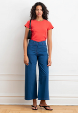 Load image into Gallery viewer, Loup Toni Wide Leg Ankle Pants - Blueberry