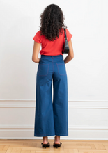Load image into Gallery viewer, Loup Toni Wide Leg Ankle Pants - Blueberry