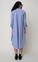 Load image into Gallery viewer, Heather Harland Long Shirt Dress in Chambray