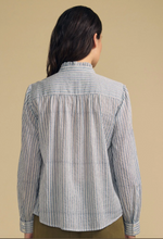 Load image into Gallery viewer, Velvet Betty Hand Block Stripe Button-Up Shirt