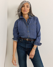 Load image into Gallery viewer, Pendleton Chambray Perfect One Pocket Shirt in Medium Wash