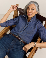 Load image into Gallery viewer, Pendleton Chambray Perfect One Pocket Shirt in Medium Wash