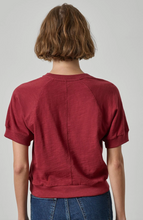Load image into Gallery viewer, Lilla P Vintage Short Sleeve Raglan in Cabernet