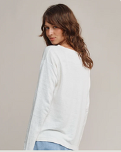 Load image into Gallery viewer, Jungmaven Breton Long Sleeve Tee in Washed White