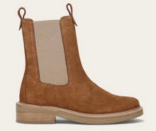 Load image into Gallery viewer, Frye Chelsea Phoebe Suede Boot in Caramel
